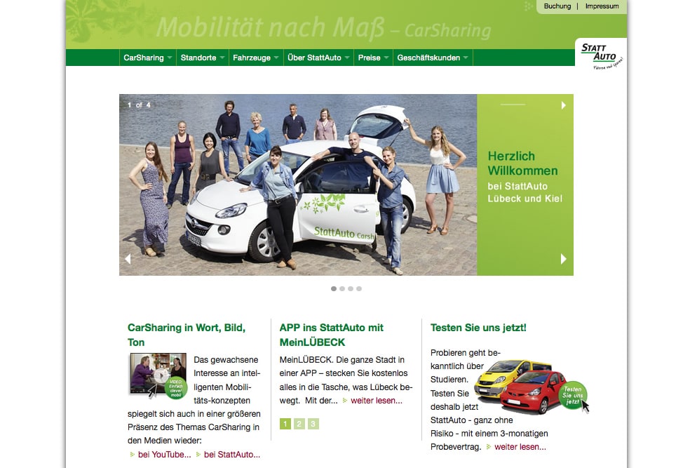 Responsive Website CarSharing