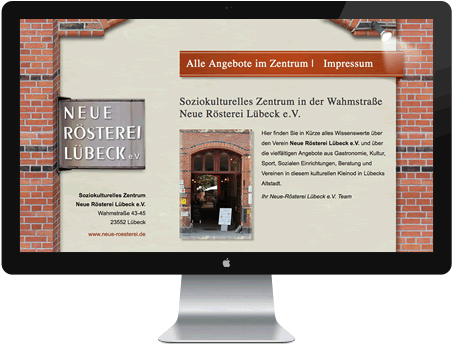 Website Kulturelles Zentrum Lübeck