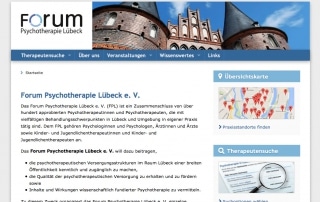 Webdesign mit TYPO3 - Psychotherapie in Lübeck