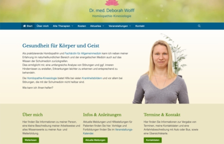 Website Dr. Wolff mit WordPress Website Webdesign mit WordPress aus Lübeck