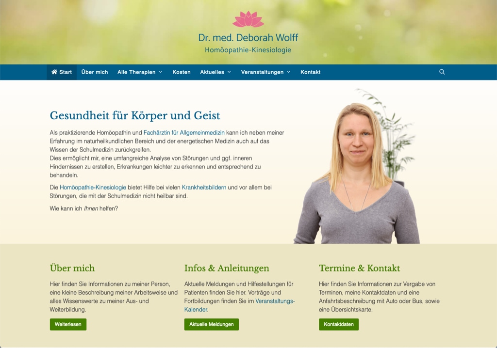 Website Webdesign mit WordPress aus Lübeck
