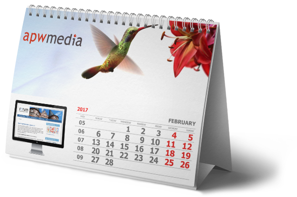 Tischkalender als Werbemittel von apw-media