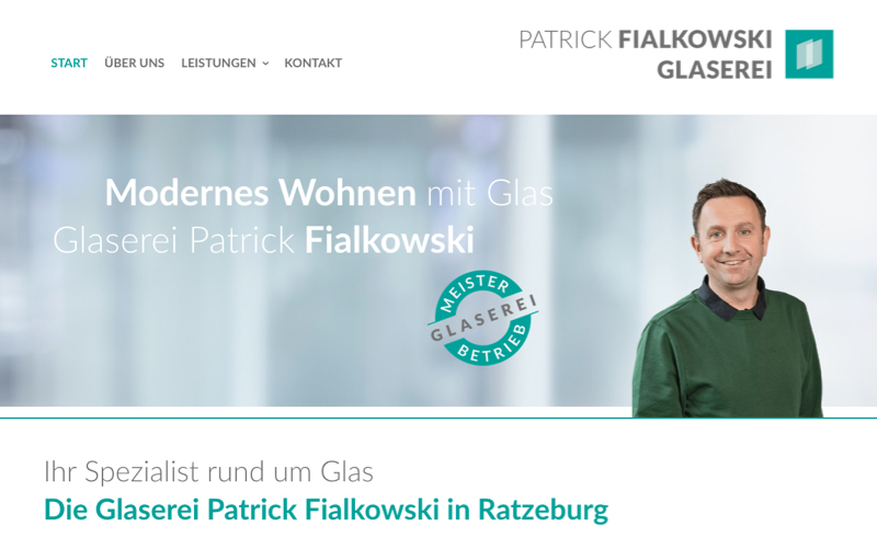 Glaserei Ratzeburg Webdesign